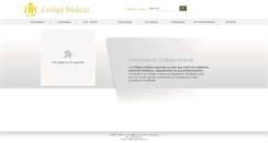 Desktop Screenshot of collegemedical.lu